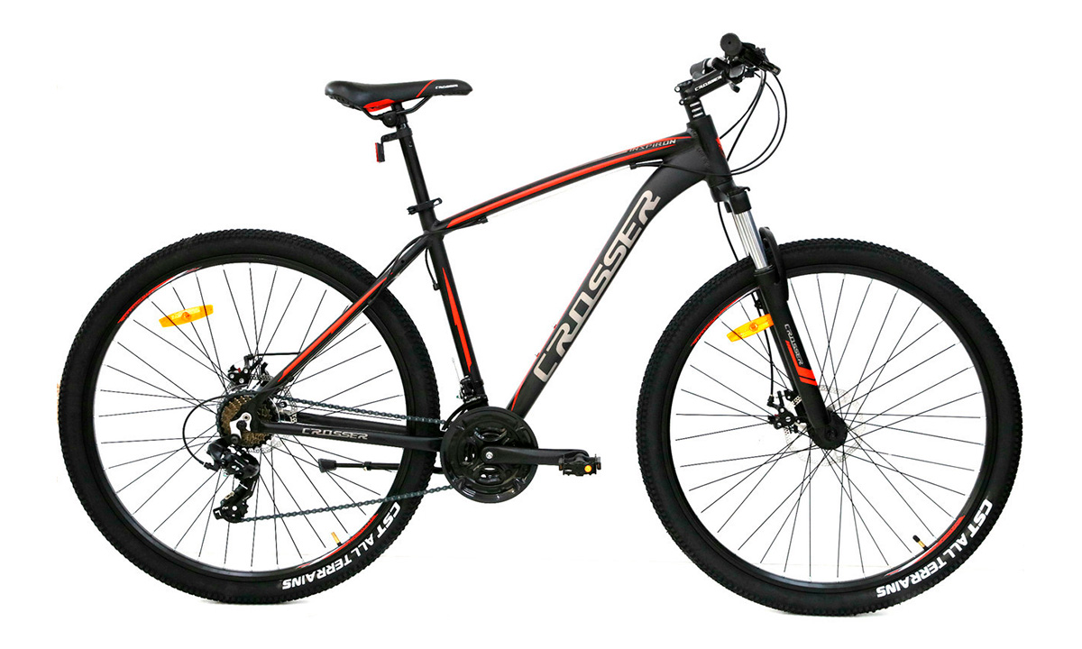 Фотографія Велосипед Crosser Inspiron 29" 2021, розмір L, Чорно-червоний